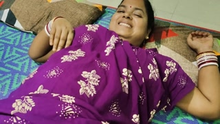 Indian couple passionately making love in desi style
